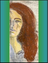 Self Portrait, Pastel, by Debra Grace Khattab